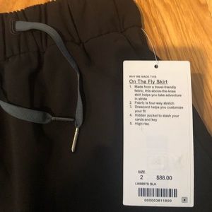 Lululemon On The Fly Skirt NWT